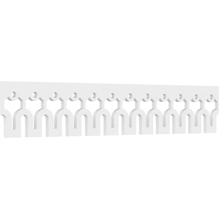 Ekena Millwork Hessel Architectural Grade PVC Running Trim, 8"H x 5/8"P x 48"L RUNP08X0625X48HSL
